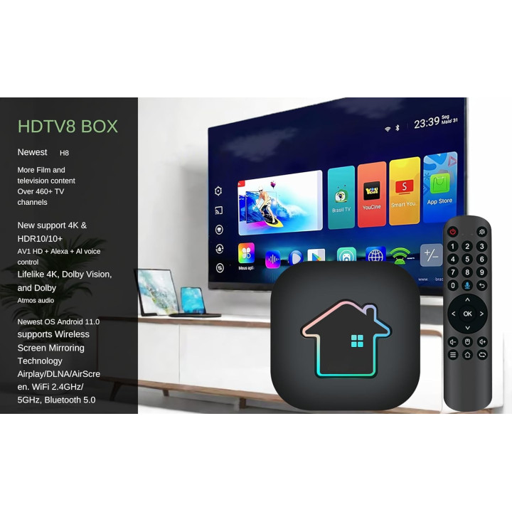 TV Box H8 Brasil 2025 | Brazil Channels
